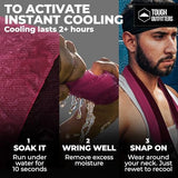 Tough Outdoors Cooling Towel - Cooling Towels for Neck & Face - Ice Wrap & Sweat Rag for Camping Gym Yoga & Sports - Workout Towel for Gym Sweat - Cool Towels for Extreme Heat