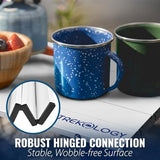 TREKOLOGY Portable Beach Table, Mini Folding Beach Table for Sand, Compact Foldable Design, Quick Setup, Weather-Resistant, Lightweight, Ideal for Beach, Hiking, Picnics, and Camping