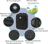 EMT Pouch MOLLE Ifak Pouch Tactical MOLLE Medical First Aid Kit Utility Pouch Carlebben (with Medical Supplies)