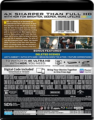 Nobody - 4K Ultra HD + Blu-ray + Digital [4K UHD]