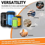 Frelaxy Compression Sack, 40% More Storage! 11L/18L/30L/45L/52L Compression Stuff Sack, Water-Resistant & Ultralight Sleeping Bag Stuff Sack - Space Saving Gear for Camping, Hiking