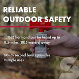 SABRE Frontiersman MAX 9.2 oz. Bear & Mountain Lion Attack Deterrent, Up to 40 ft Range, Contains 2% Major Capsaicinoids + Frontiersman Bear Horn (FBH-LT-AMZ) Kit, Glow-in-The-Dark Safety