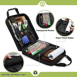 Hanging Camp Utensil Organizer with Towel Paper Holder, Portable Camping Kitchen Cookware Bag for Knives, Forks, Spoons & More, Outdoor Cooking Tools Storage Box for Travel & Hiking, Bag Only