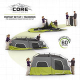 Core 9 Person Instant Cabin Tent - 14' x 9', Green (40008)