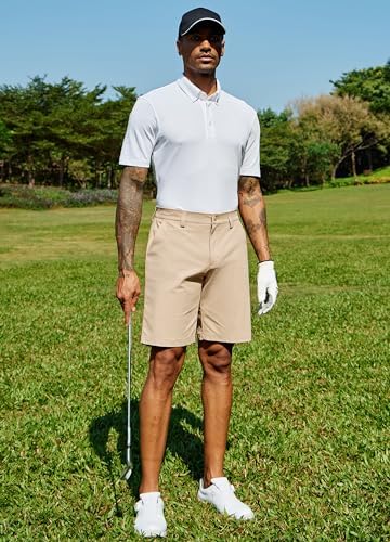 Willit Men's Golf Shorts Stretch Work Dress Shorts Quick Dry Hiking Athletic Casual Shorts with Pockets 10"