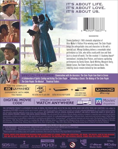 Color Purple, The (1985) (4K Ultra HD + Digital) [4K UHD]