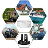 16 Gauge Marine Wire 16 AWG Duplex Marine Grade Wire,50ft Tinned Copper Boat Electrical Cable for Boat/Automotive/RV/Camper/Trailer Outdoor Use