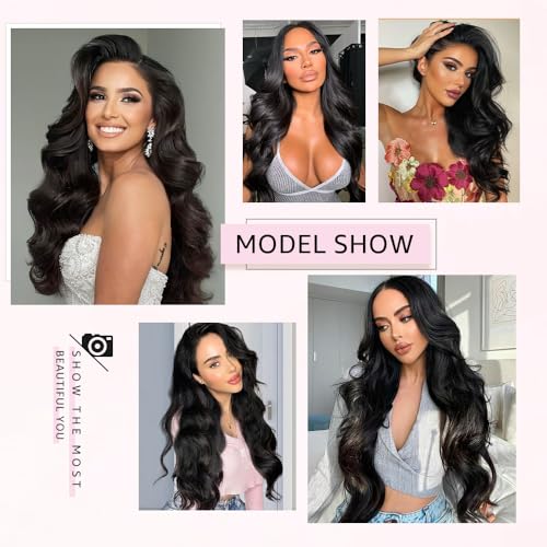 Jamoro 13x6 Lace Front Wigs Human Hair 200% Density 28 Inch Body Wave Lace Front Wigs Human Hair Pre Plucked Real Human Hair Wig with Baby Hair Glueless Wigs Human Hair Lace Front Wigs