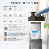 Aquasure Harmony Series 40,000 Grains Whole House Water Softener with High Performance Automatic Digital Metered Control Head | Reduces Hardness & Minerals | Improve Water Quality | For 3-4 bathrooms