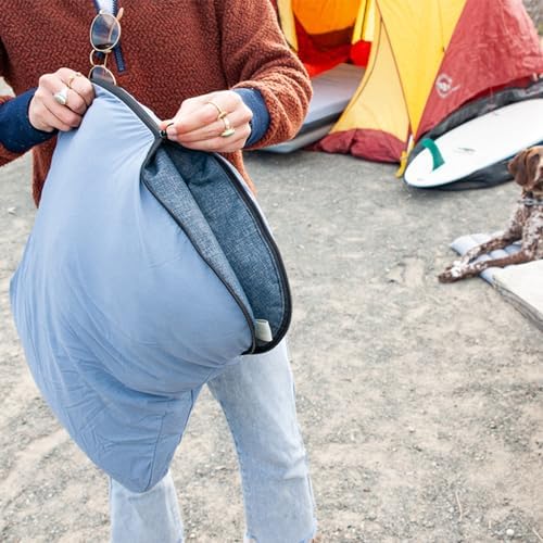 HEST Camp Pillow (Large) - Temperature Resilient Memory Foam - Essential for Camping, Backpacking, and Outdoor Adventures - Compact Packable Travel Pillow - 20" L x 26" W