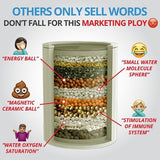 NO BS Shower Filter Replacement Cartridge – 99% Removal of Hard Water, Chlorine, Heavy Metals, Fluoride, Micro-Life & More – Universal Fit – High Output (2-Pack)