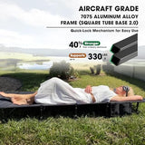 HITORHIKE Camping Cot Compact Folding Cot Bed for Outdoor Backpacking Camping Cot Bed