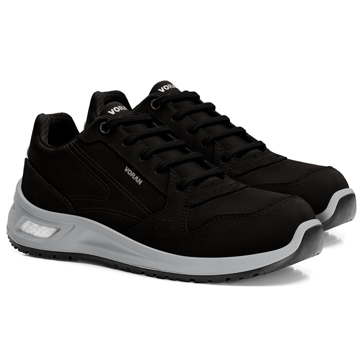 VORAN Sportsafe Energy 610-N09 Alloy Toe EH Work Shoe Black Nubuck 10.5 M