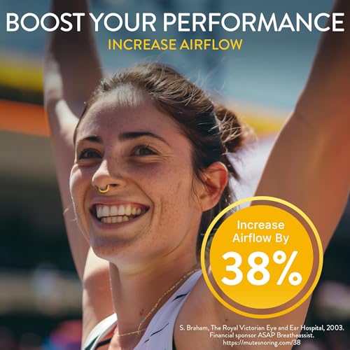 Rhinomed Turbine Nasal Dilator for Athletic Breathing - Large 3pk - Improves Airflow During Exercise - Nasal Dilators for Exercise - Internal Nasal Dilator - Lightweight