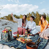 Camping Cooler Backpack 30 Cans, Soft Backpack Coolers Insulated Leak Proof Travel Cooler Bag Waterproof Lunch Picnic Beach Work Trip Thermal Bag Drink Beverage Beer Bag Cooler