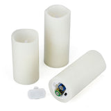 Flameless Battery Operated LED Pillar Candles with Remote control 9pack