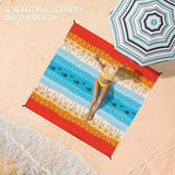 BYDOLL Beach Blanket 78''X81'' 4-7 Adults Oversized Lightweight Waterproof Sandproof Blanket for Beach Large Picnic Mat Travel Camping