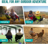 Swivel Portable Chair - Small Compact Collapsible Folding Chairs for Adults, Setup in 8 Seconds, Lightweight Outdoor Backpack Chair for Camping, Travel, Hiking, Beach, Support 300 LBS