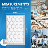 16x25x1 MERV 8 Air Filter,AC Furnace Air Filter,Reusable ABS Plastic Frame, 7 Pack Replaceable Filter Media (Actual Size: 15 3/4" x 24 3/4" x 3/4")