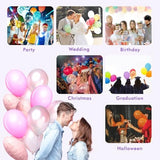 Electric Balloon Pump, Portable Dual Nozzle Electric Balloon Blower Pump, Electric Balloon Inflator for Decoration, Party Wedding Graduation (110V 600W) (Purple)