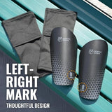 Northdeer Soccer Shin Guards for Kids Adults. Sleeves with Optimized Insert Pocket - Protective Soccer for Boys Girls Men