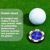 SlopeMaster ProGreen Reader - Golf Ball Marker with High Precision Green Reading Aid Golf Accessories for Men Women