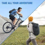 Zavothy 18L Water-Resistant Hydration Backpack Suit for 2L/3L Water Bladder – Hidden Helmet Compartment & Detachable Rain Cover – Lightweight Insulated Daypack for Cycling, Camping, Hiking (Men/Women)