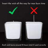 Foton Pearled Candle 18 Oz - Festive Fir Christmas Tree Scented Non Toxic Long Lasting Powder Wax Sand Candles up to 120 Hours - Refillable Pearl Candle Sand with 30 Wicks