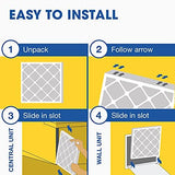Aerostar 20x25x4 MERV 11 - 6 Count - Pleated HVAC, Furnace & Air Conditioner Filters - Removes Dust, Cold & Flu Germs, Lint, Mold, Pet Dander, Allergy-Causing Pollen, Smog & Smoke