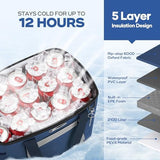 Maelstrom Soft Cooler Bag,Collapsible Soft Sided Cooler,24/30/60/75 Cans Beach Cooler,Ice Chest,Large Leakproof Camping Cooler,Portable Travel Cooler for Grocery Shopping,Camping,Road Trips