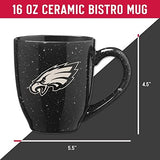 Rico Industries NFL Football 16 oz Team Color Laser Engraved Speckled Ceramic Coffee Mug