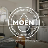 Moen Karis Chrome One-Handle Single Hole Bathroom Sink Faucet with Optional Deckplate, 84346