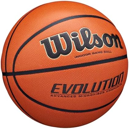 WILSON Evolution Indoor Game Basketballs - Size 5, Size 6 and Size 7