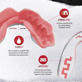 SafeJawz Sports Mouthguard, Dual Layer Premium Mouth Guard with Case for Basketball, Lacrosse, Football, Martial Arts, Hockey, Wrestling, Ice Hockey and All Contact Sports