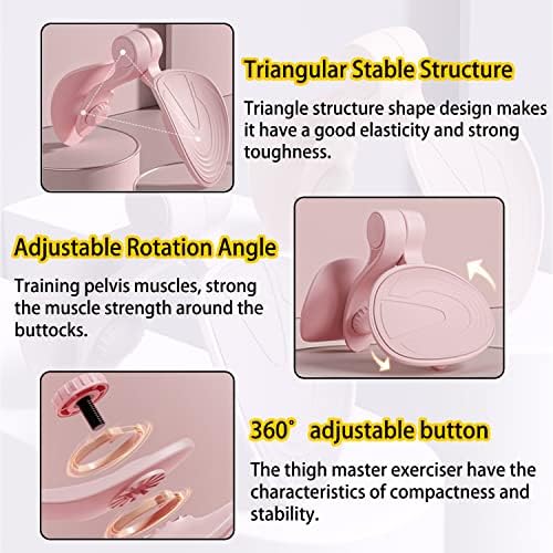 Thigh Master Hip Trainer Kegel Exerciser, Pelvic Floor Trainer, Kegel Trainer for Postpartum Rehabilitation, Trimmer Inner Thigh, Thigh Toner Workout