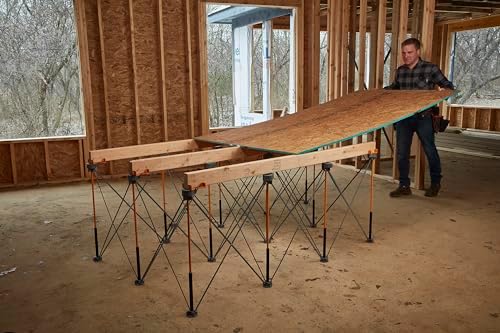 BORA Centipede CK12S 30 inch height Portable Work Stand, Includes 4 X-Cups, 4 Quick Clamps, Carry Bag, Portable Work Support Sawhorse, 4Ft x 6Ft, 30 inch work height, 4500lb weight capacity