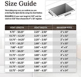 Decor Grates AJH414-BLK Oriental Floor Register, 4x14 Inches, Textured Black