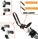 2 Pairs Heavy Duty Kayak Rack-Includes 4 Pcs Ratchet Tie-Mount on Car Roof Top Crossbar-Easy to Carry Kayak Canoe Boat Surf Ski (J-Bar Rack)