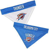 Pets First NBA Dog Bandana - Oklahoma City Thunder Reversible Pet Bandana. 2 Sided Home & Away Sports Bandana with a PREMIUM Embroidery TEAM Logo, Large/X-Large