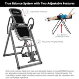 Innova Inversion Table with Adjustable Headrest, Reversible Ankle Holders, and 300 lb Weight Capacity