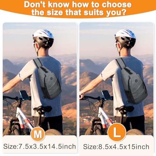 Crossbody Bags for Women Men Trendy Sling Bag Bakpack Casual Chest Bag with Convertible Shoulder Strap