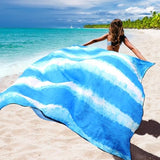 Beach Blanket Waterproof Sandproof Beach Mat 79" X 83" /10'x9'for 2-8 Adults Quick Drying Outdoor Picnic Mat Beach Accessories for Travel, Camping, Hiking