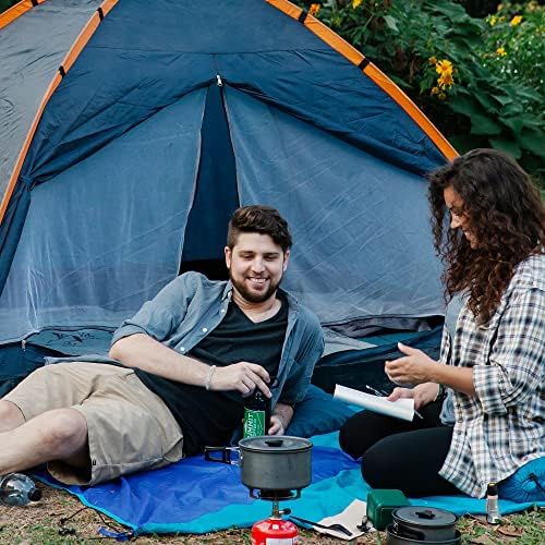 aiGear Camping Cookware Mess Kit, Non-Stick Camping Pan Pot Kettle, Lightweight Aluminum Camping Utensils, Collapsible Portable Camping Cooking Set for Outdoor Cooking Hiking Picnic