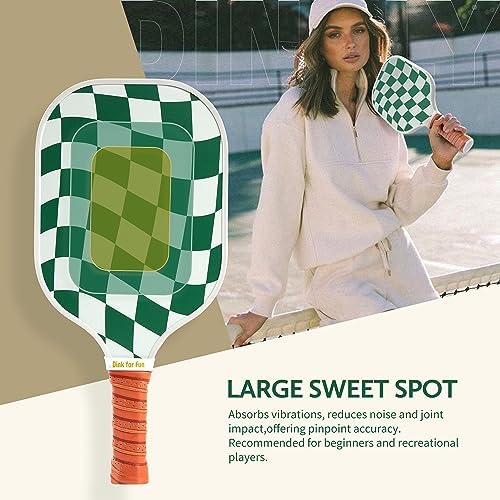 Pickleball Paddles Set of 2/4- USAPA Approved Graphite/Fiberglass Pickleball Racket, 2 Pickleball Rackets, 4 Balls and 1 Portable Carry Bag, Aesthetic Pickle Ball Set for Men Women Beginners
