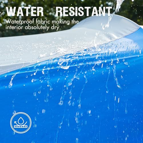 PORTAL 6/8/10 Person Family Camping Tent with Screen Room, Water Resistant Big Tunnel Tent with Rainfly, Large Family Tent for Outdoor Camping, Party