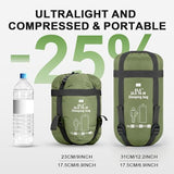 Ultralight Warm Weather Sleeping Bag - Portable, Waterproof, Compact Lightweight, Comfort with Compression Sack - Great for Outdoor Camping, Backpacking & Hiking