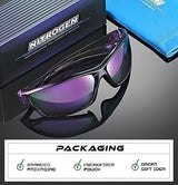 Nitrogen Polarized Wrap Around Sport Sunglasses for Men Women UV400 Protection Sun Glasses