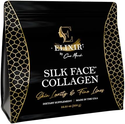 Coco March Silk Face Collagen – High-Absorption Molecular Collagen & Silk Sericin Protein – 20g Protein, No Taste, Dissolves Instantly – Supports Skin, Hair, Nails & Joint Health – 30-Day Supply