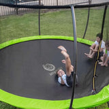 JUMPZYLLA Trampoline Outdoor 8FT 10FT 12FT 14FT 15FT 16FT with Enclosure and Ladder, ASTM Approved Recreational Trampoline for Kids and Adults, Anti-Rust Coated Frame