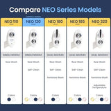 LUXE Bidet NEO 120 - Self-Cleaning Nozzle, Fresh Water Non-Electric Bidet Attachment for Toilet Seat, Adjustable Water Pressure, Rear Wash (White)